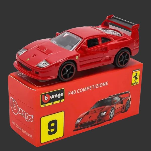 Bburago - Ferrari F40 Competizione - Red | 1:64 Scale Official Die - Cast Model - Scale Theory India