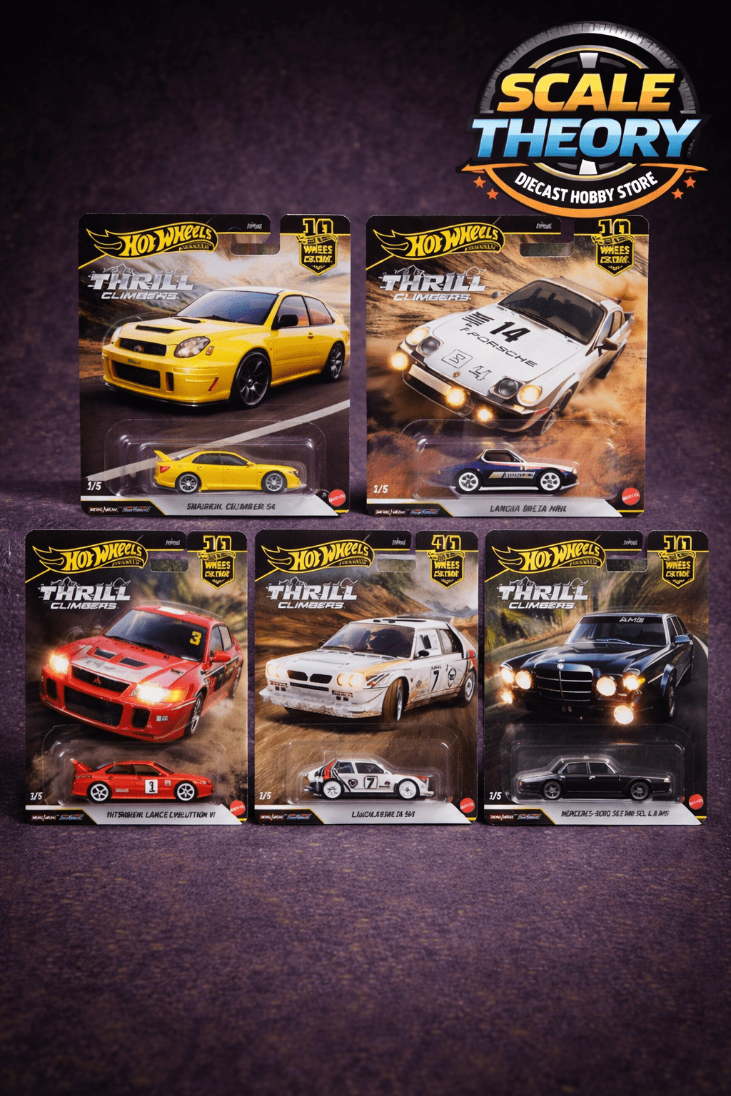Hot Wheels - Premium Car - Culture - Thrill Climbers Set of 5 - Scale Theory India