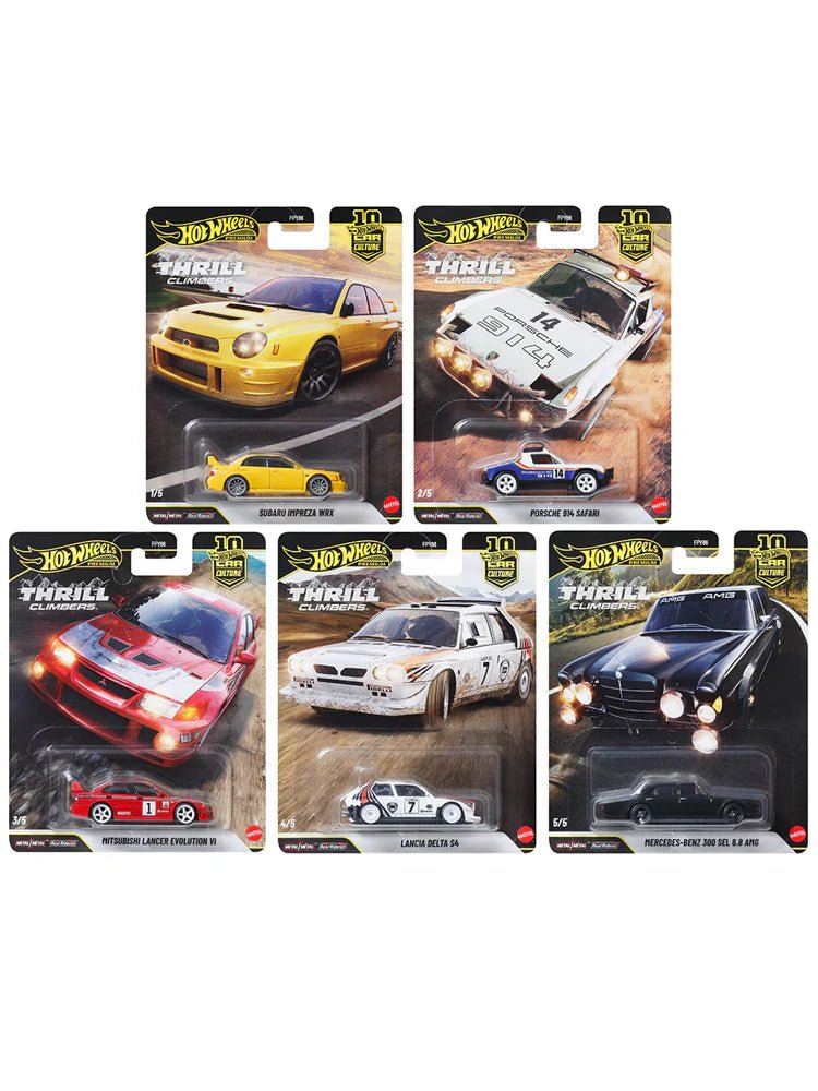 Hot Wheels - Premium Car - Culture - Thrill Climbers Set of 5 - Scale Theory India